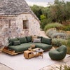 Gem loungestol m/teak dreje Dark green, Rise