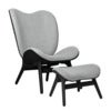A Conversation Piece Hvilestol Black Oak/Sterling