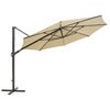 Cliento parasol 350 cm Light Grey / Khaki