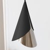 Cornet Lampeskærm Black/Steel