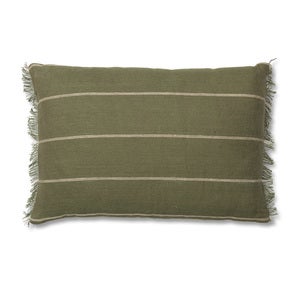 Calm Pudebetræk 60x40- Olive/Off-white