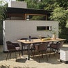 Fiber Outdoor Stol med armlæn Grey 