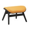 A Conversation Piece Ottoman Fodskammel Black Oak/Tangerine