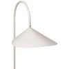 Justerbar Gulvlampe med Travertinfod Arum Cashmere