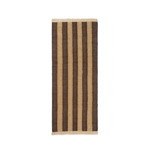 Ives Tæppe 80x200 cm - Tan/Chokolade