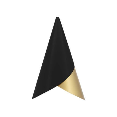 Cornet Lampeskærm Black/Brass