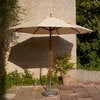 Messina Parasol Ø270 Cm Golden Yellow Stripes