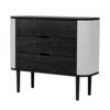 Treasures kommode i sort eg/Sterling