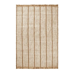 Athens håndvævet jute-tæppe 200x300 cm - Natural/Off-white