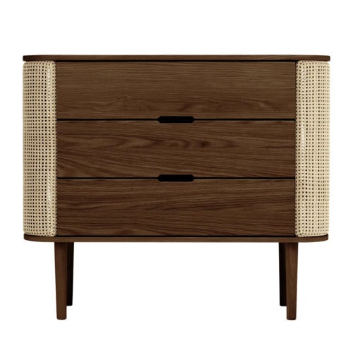 Treasures kommode i mørk eg/Venetian Cane