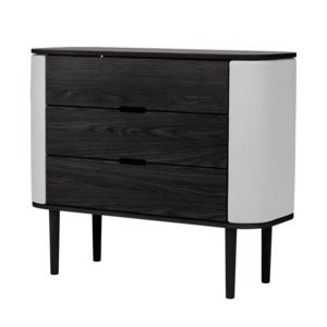 Treasures kommode i sort eg/Sterling
