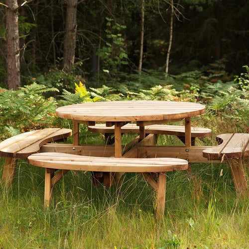 Hasselbro picnic-sæt imprægneret grøn 