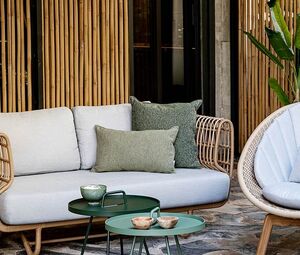 Wove Prydpute 50x50 cm Lysbrun