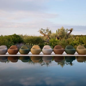 Gem loungestol m/teak dreje Grey, AirTouch