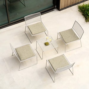 Haru lounge sofabord 54x54 cm Pearly White