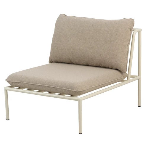 Collier midterste sektion  Pearl white / Teddy beige