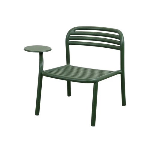 Bliss loungestol m/sidebord højre Dark green, aluminium