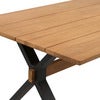 Mark spisebord 95x230 cm sort / teak