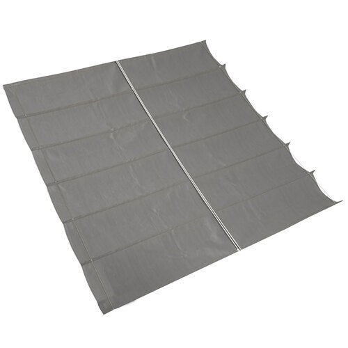Coolfit solsejl harmonika 370x370cm grå