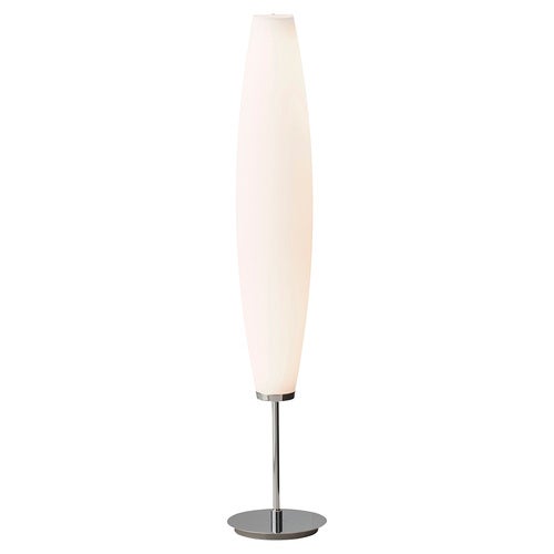 Zenta gulvlampe krom/opal glas LED inkl. lyskilder