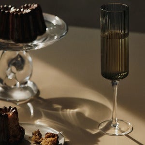 Champagneglas 2-pak Ripple Smoked Grey