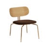 Curious Lounge Chair Eg/Messing Teddy Brown
