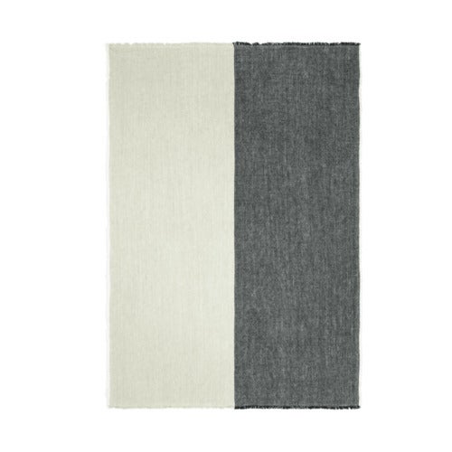 Pila Linned tæppe Black/Elm Green