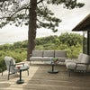 Linear Steel Sofabord Ø70 cm Grey 