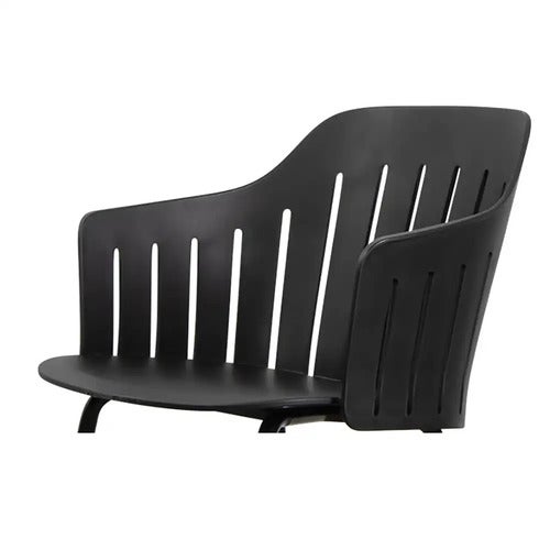 Choice stol skal INDOOR/OUTDOOR Sort, 100% genanvendt polypropylen