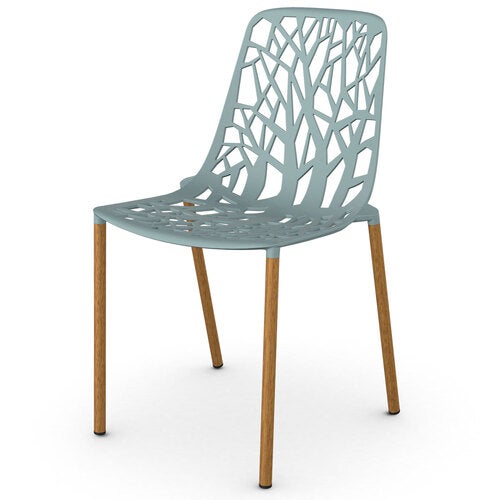 Forest Spisebordsstol Iroko/Light Blue