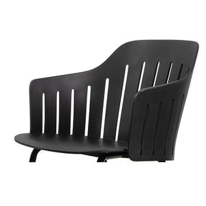 Choice stol skal INDOOR/OUTDOOR Sort, 100% genanvendt polypropylen
