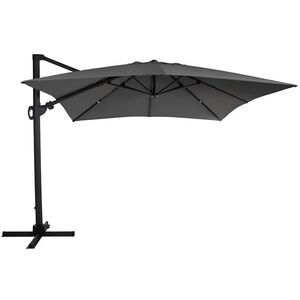 Varallo Frithængende Parasol 300x300 cm Grå/Grå Brafab