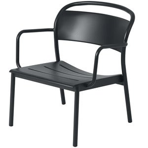 Linear Steel Lænestol Anthracite Black 