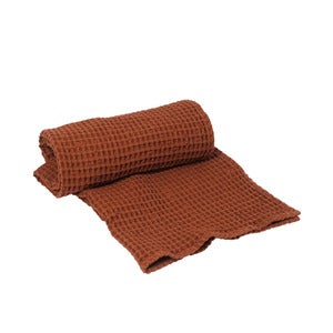 Badehåndklæde i Økologisk Bomuld Brown Clay