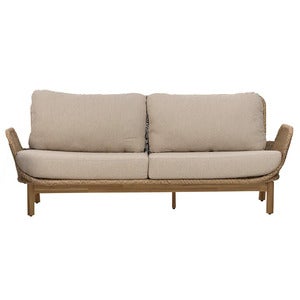 Lily 2,5-pers. sofa  Twist straw / Plush wheat / teak