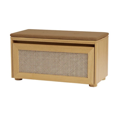 Opbevaringsbænk Hideaway Cane – Sugar Brown