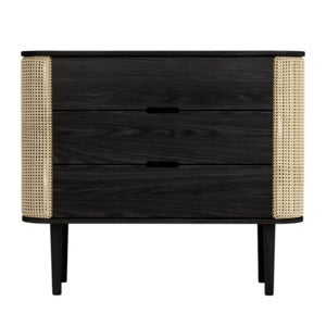 Treasures kommode i sort eg/Venetian Cane