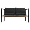 Motty 2-pers. sofa sort / Teddy black