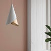 Cornet  Lampeskærm White/Brass