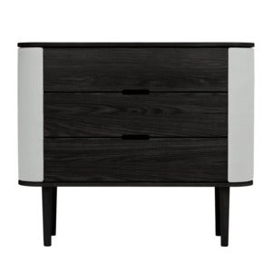 Treasures kommode i sort eg/Sterling