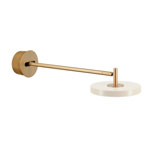 Asteria Wall Long Væglampe Ø15 cm Pearl White