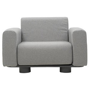 Bolster lænestol Antracit / Teddy Grey