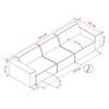 Willard sofa 4-personers stof Alice lys beige
