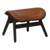 A Conversation Piece Ottoman Fodskammel Black Oak/Umage Leather Cognac