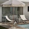 Gatsby parasol Ø180 cm med grå striber