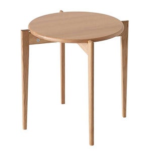 Tilia sidebord Ø51 cm lakeret eg
