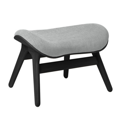 A Conversation Piece Ottoman Fodskammel Black Oak/Sterling