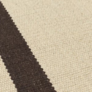 Calm Kelim Tæppe  140x200 cm - Off-white/Coffee