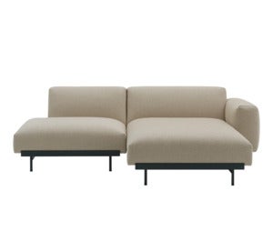 In Situ 2-personers modulsofa - Konfig 7 - Ecriture240/Sort