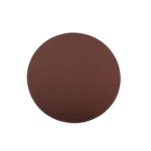 Dækkeserviet Ø: 38 cm Brun læder